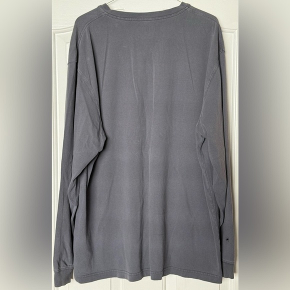 Carhartt Original Fit Henley Shirt L Gray K128 Long Sleeve Heavyweight Workwear - Picture 3 of 10
